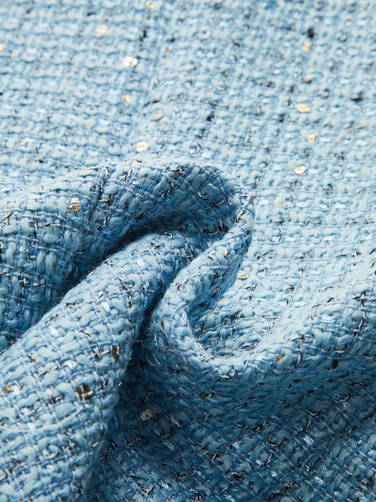 Tweed Sleeveless Belted Vest