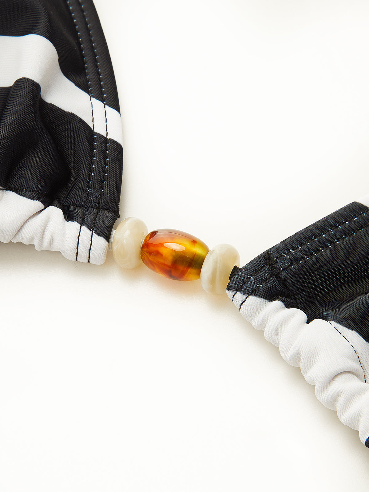 Striped Triangle Bikini Set