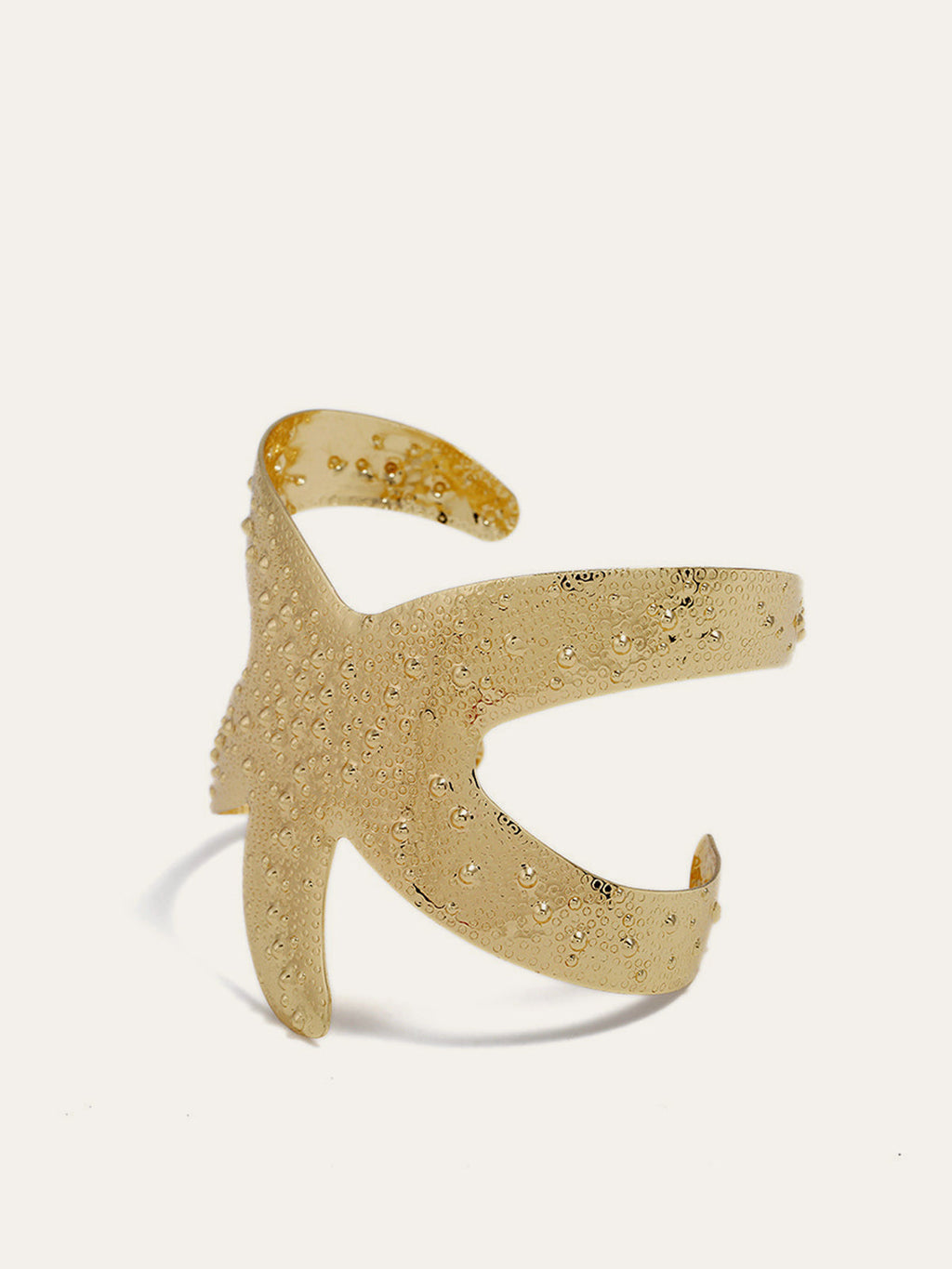 Bracelet manchette Étoile de mer dorée