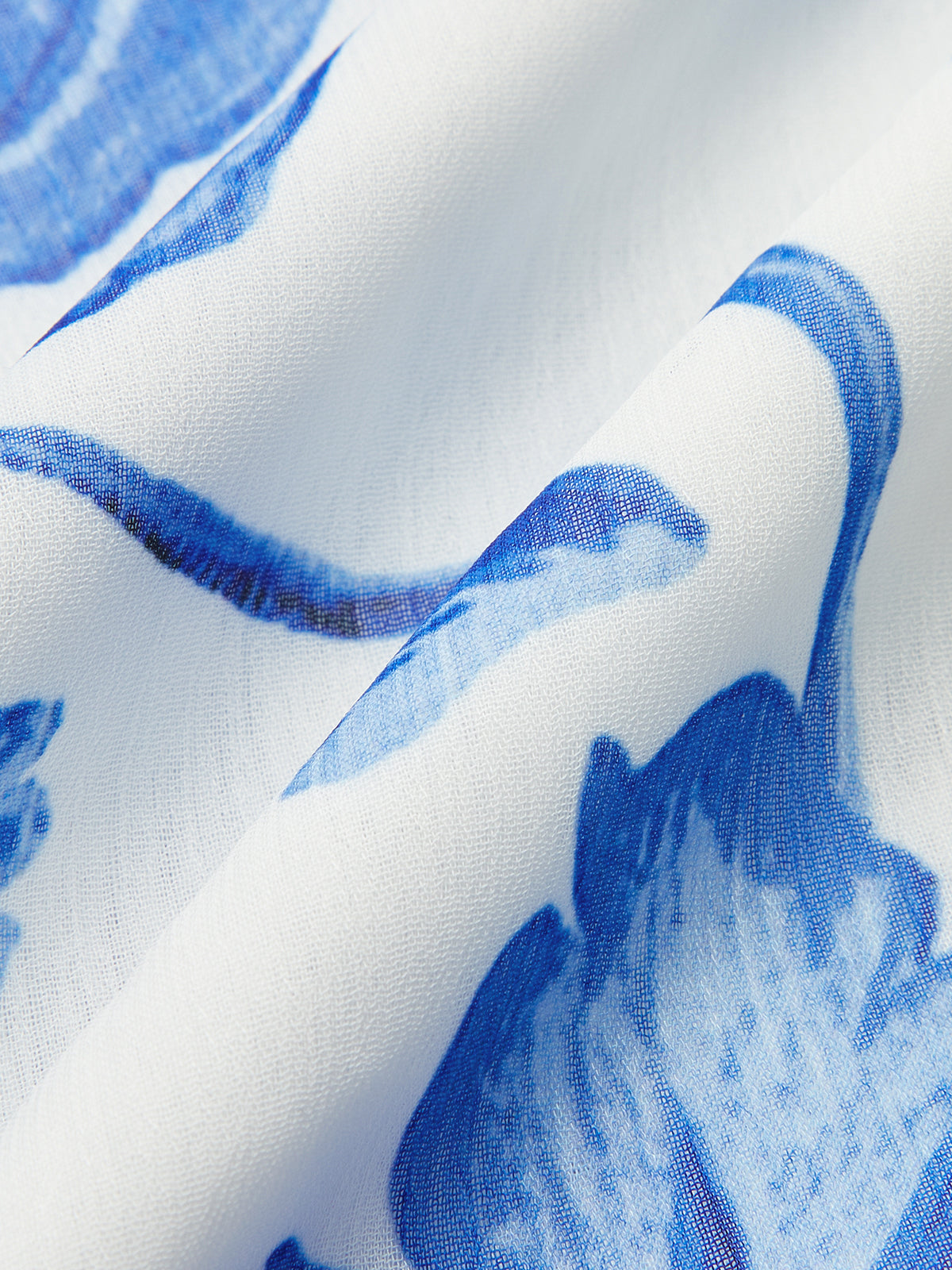 Robe longue à imprimé floral et à volants ceinturée 