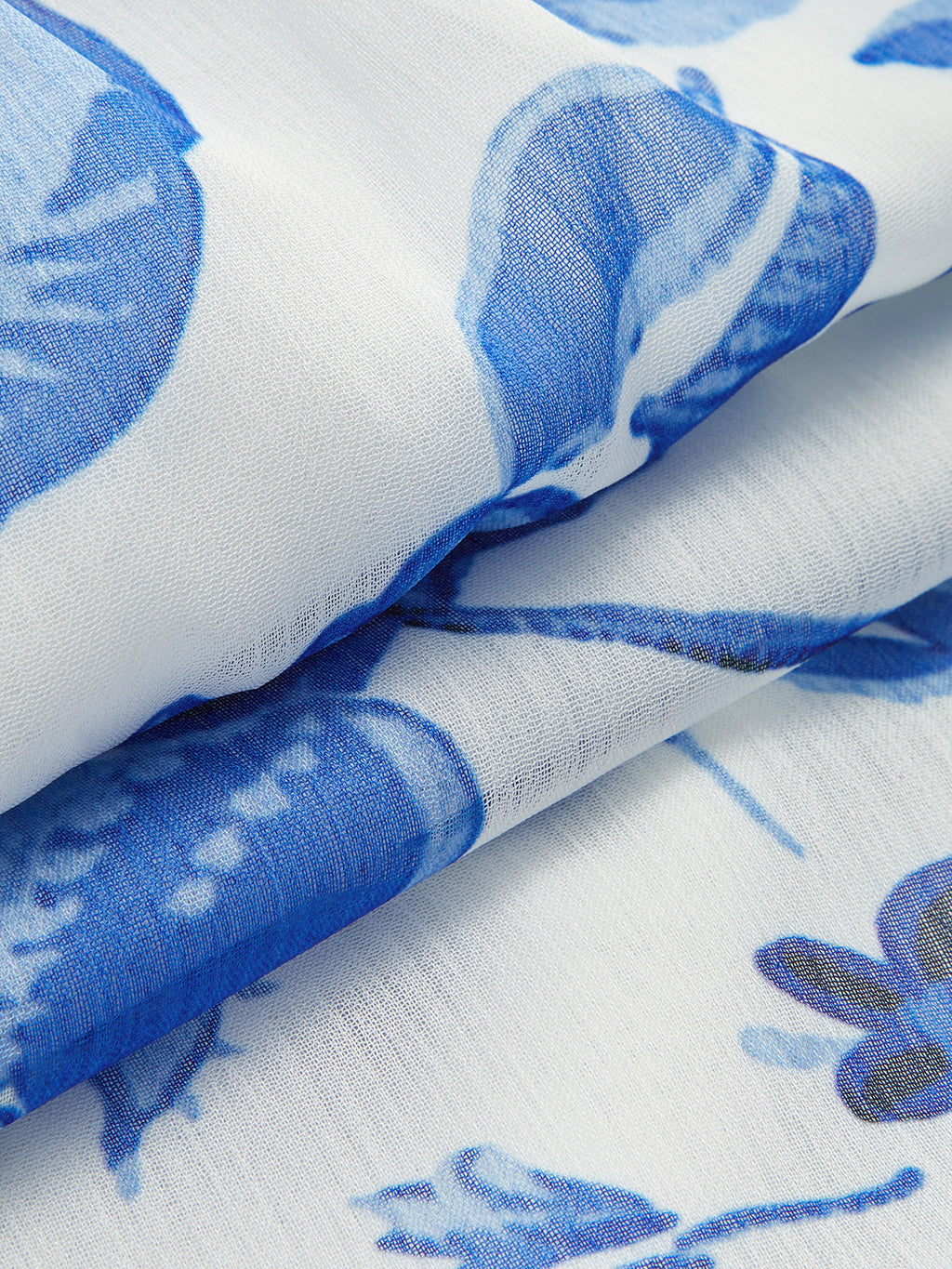 Maxikleid mit Gürtel, Rüschen und Blumenmuster