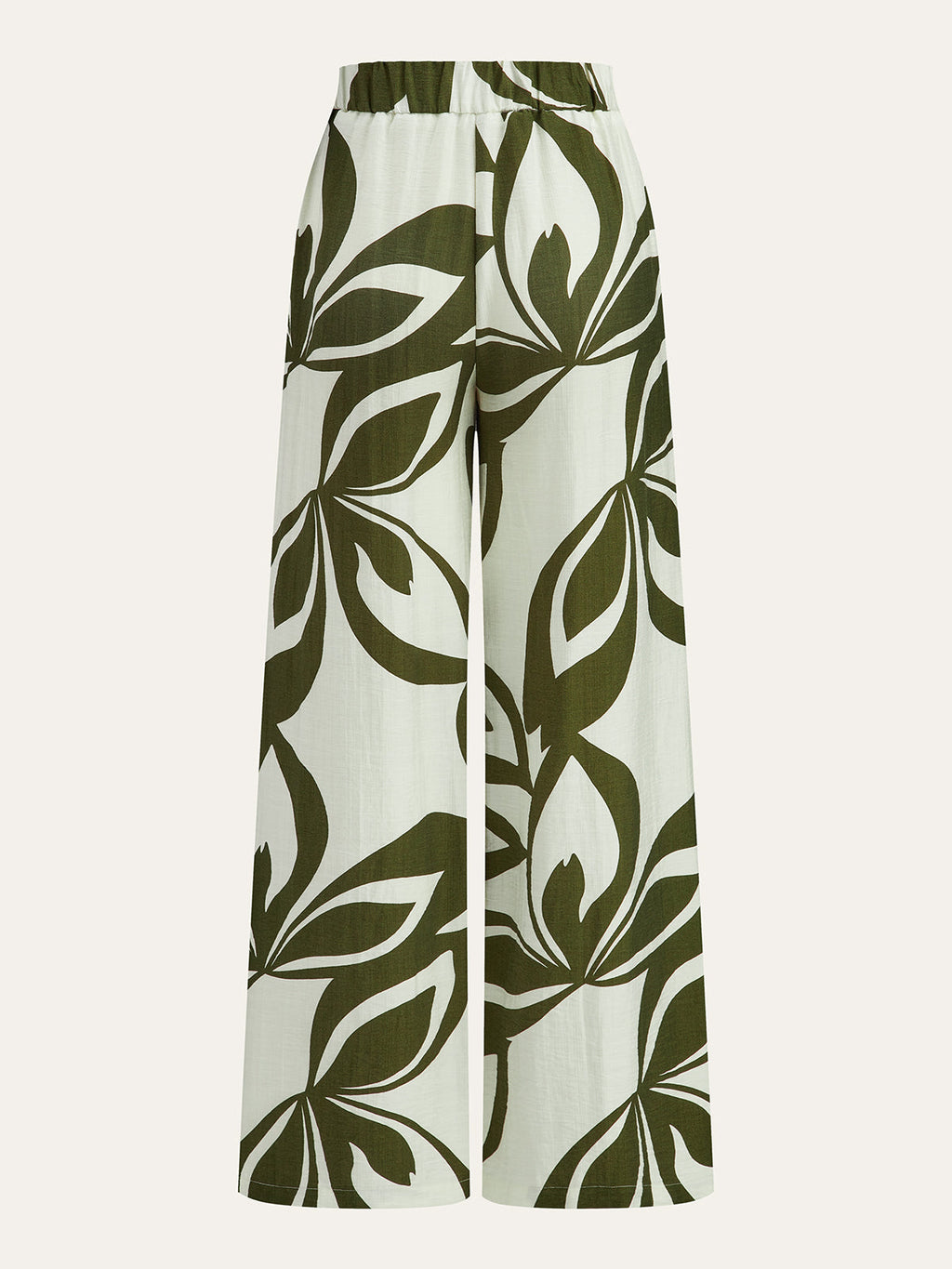 Pantalon large imprimé floral