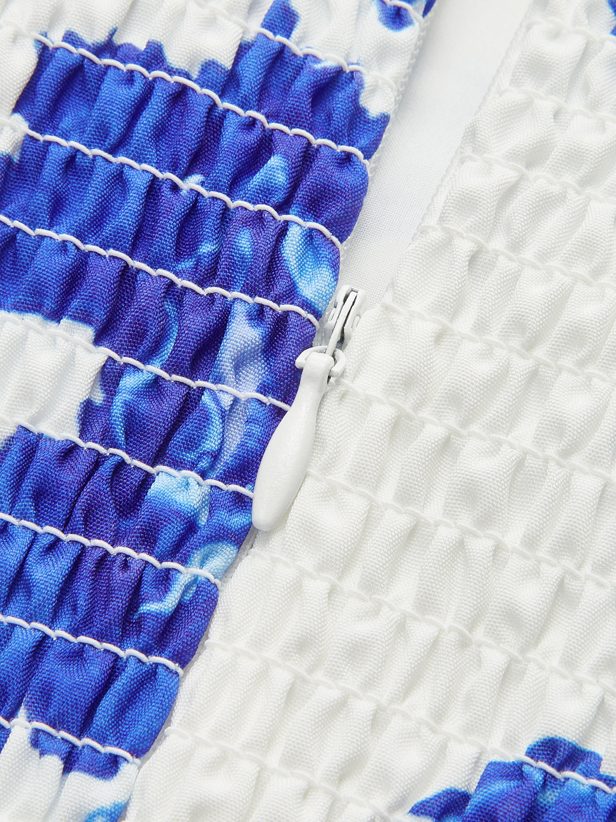 Strapless Floral Print Maxi Dress