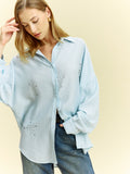 Hemd mit Oversized-Ösendetails