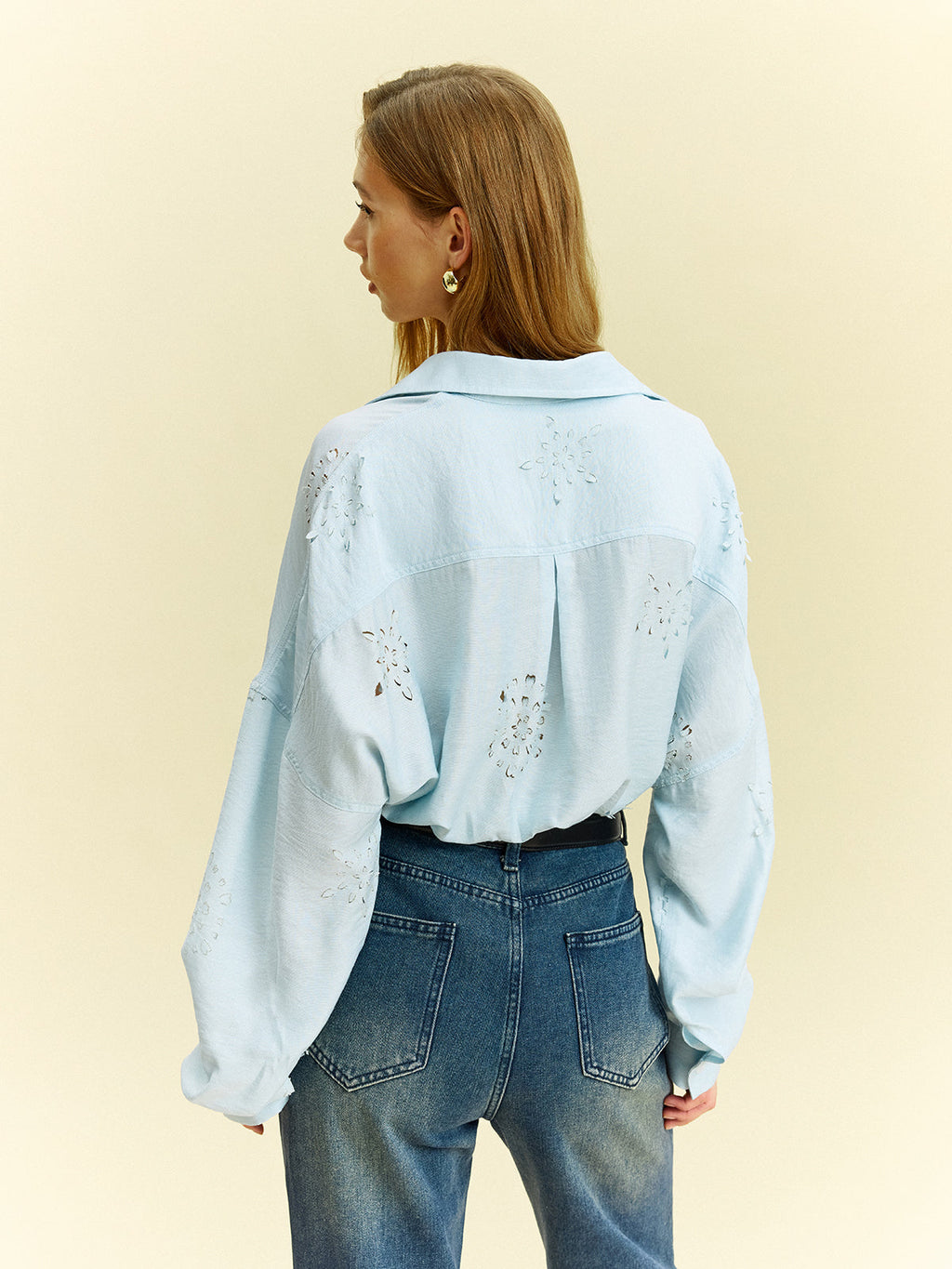Hemd mit Oversized-Ösendetails