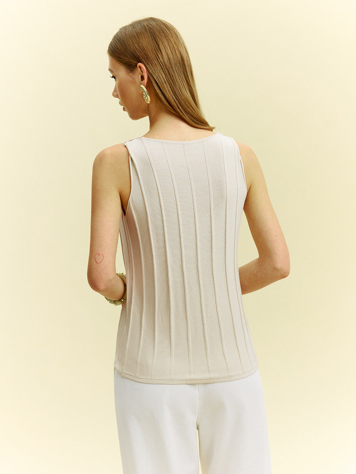 Tanktop mit geknoteten Trägern 