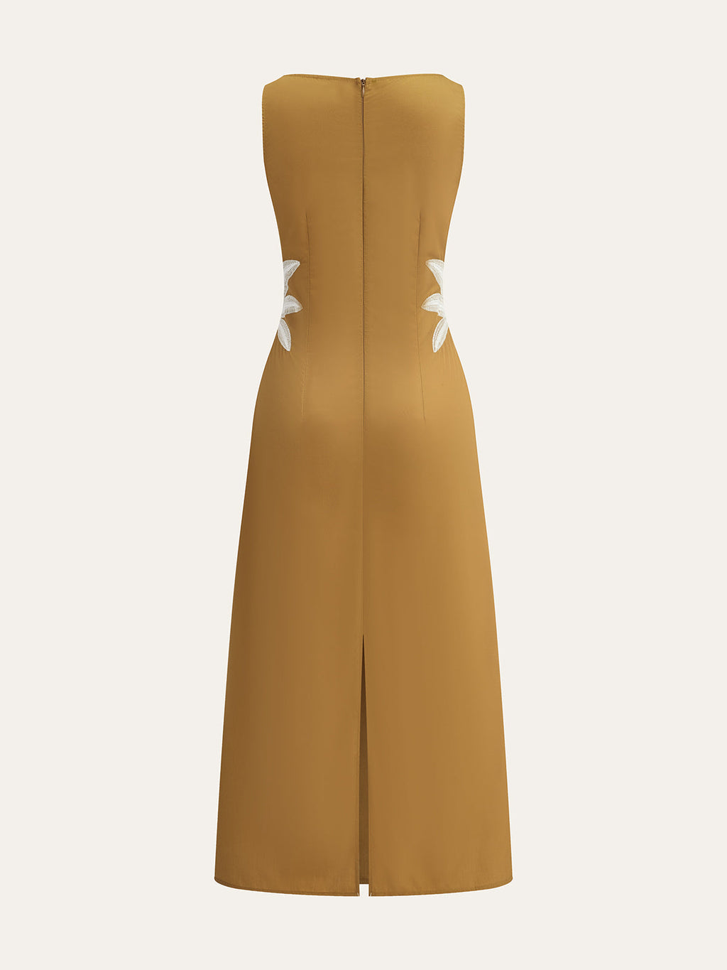 Robe sans manches brodée