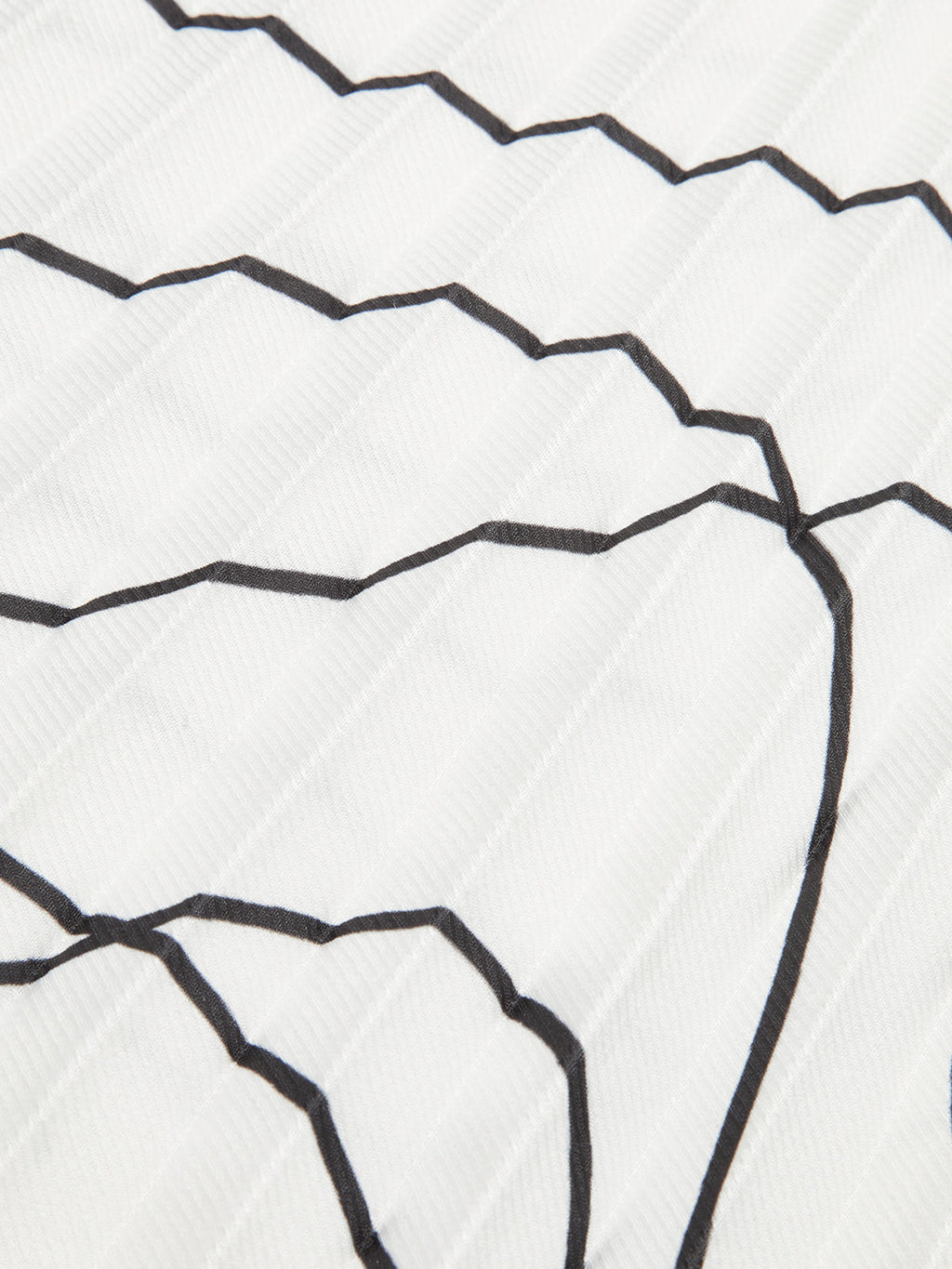 Plissierter Rock mit Abstraktem Print
