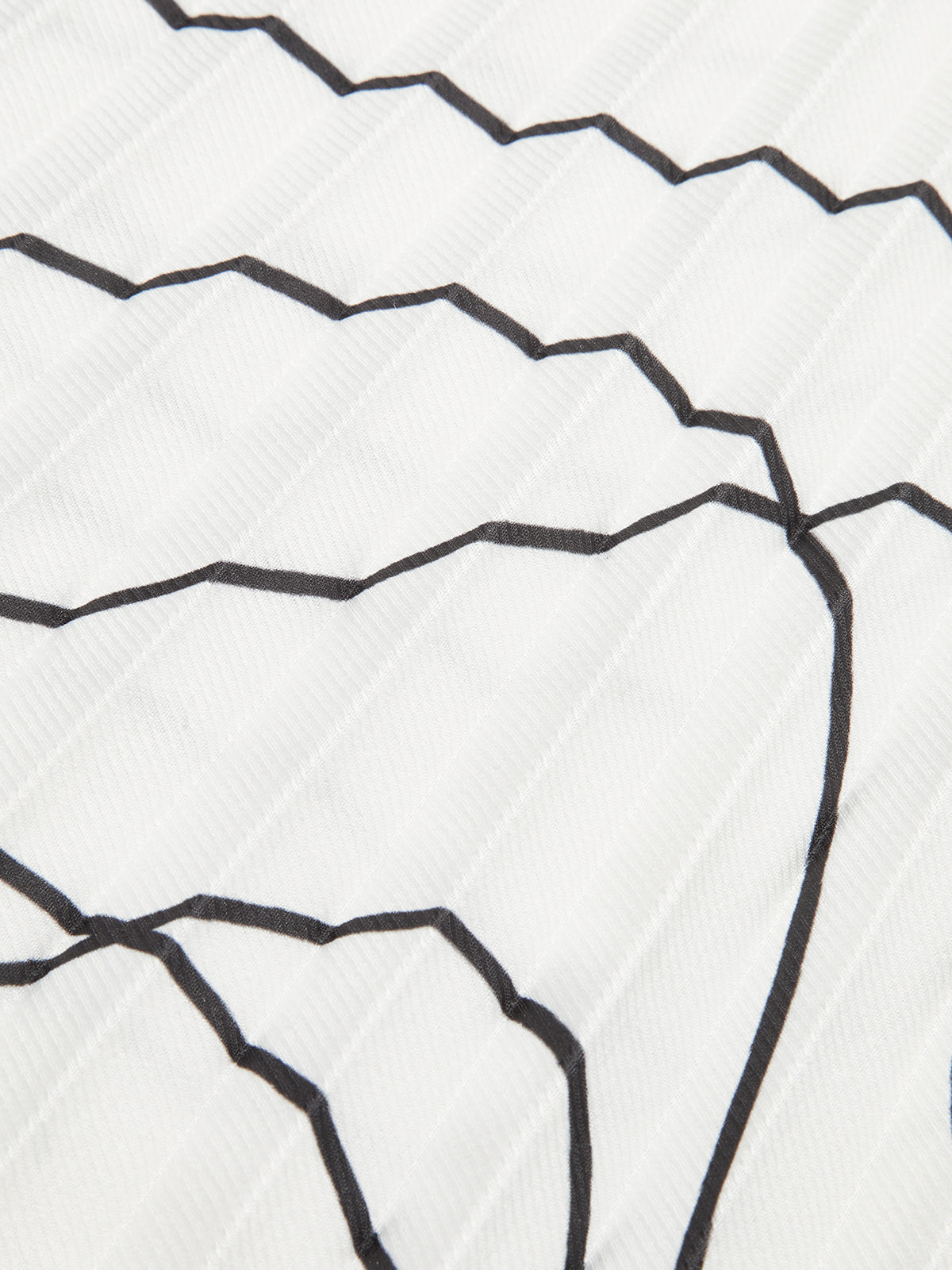 Pleated Abstract Print Skirt