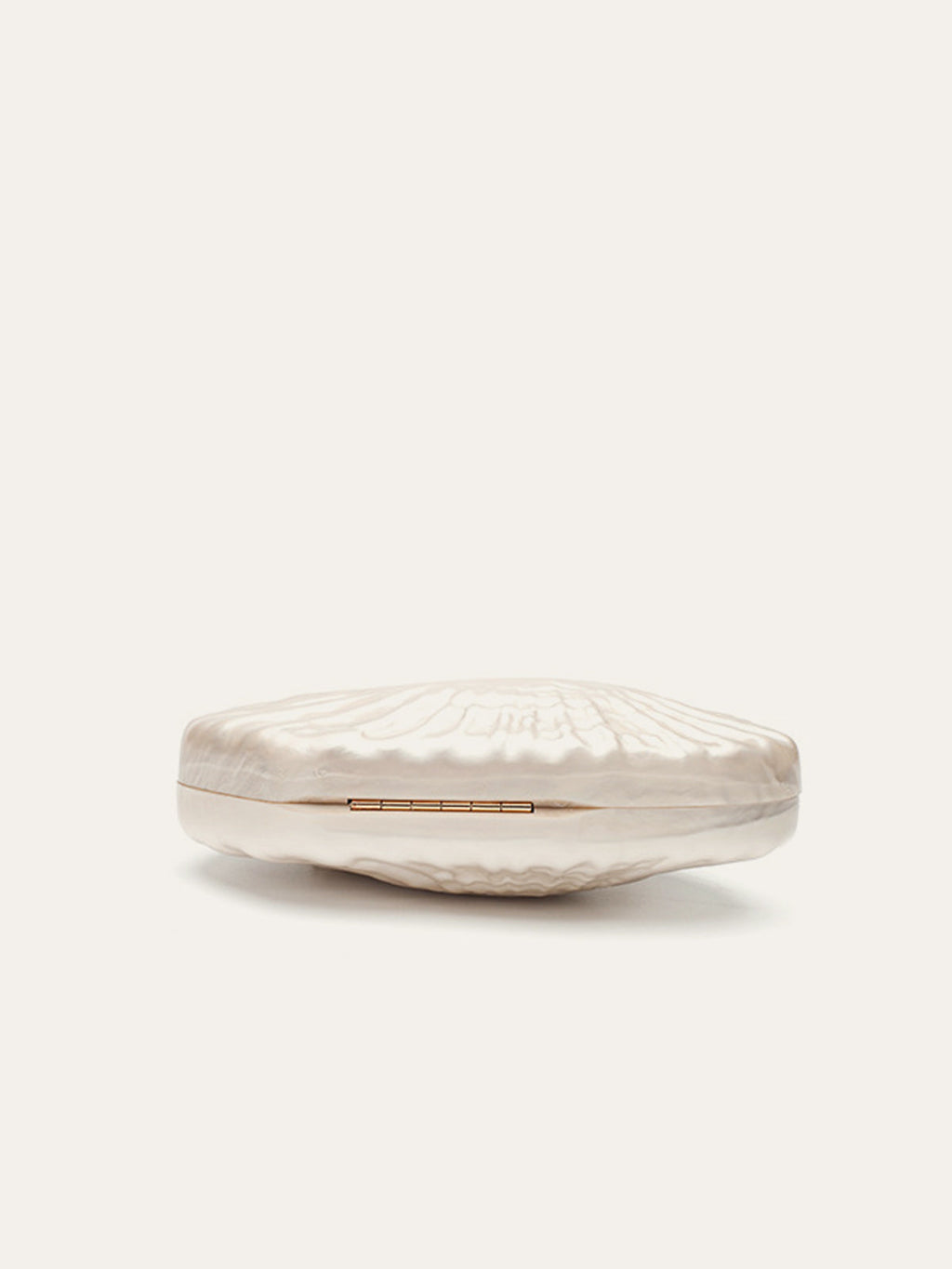 Pearl Texture Clutch With Gold Chain
