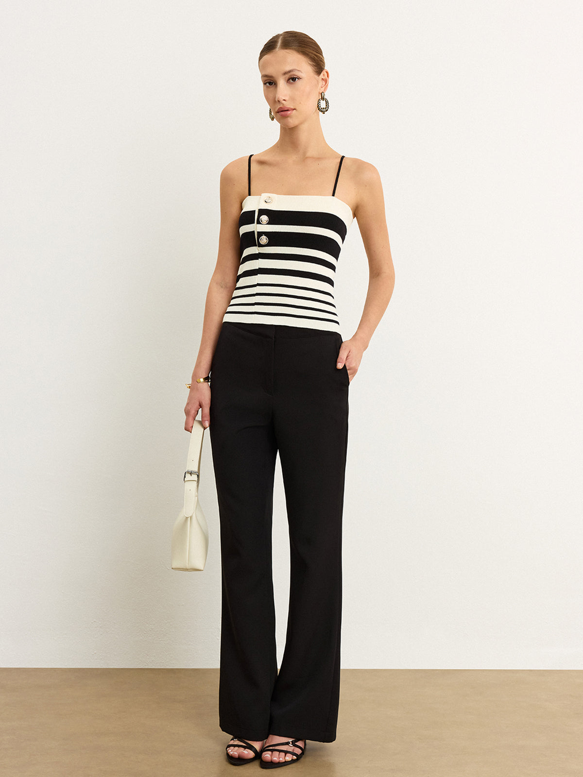 Gestreiftes Strick-Tanktop 