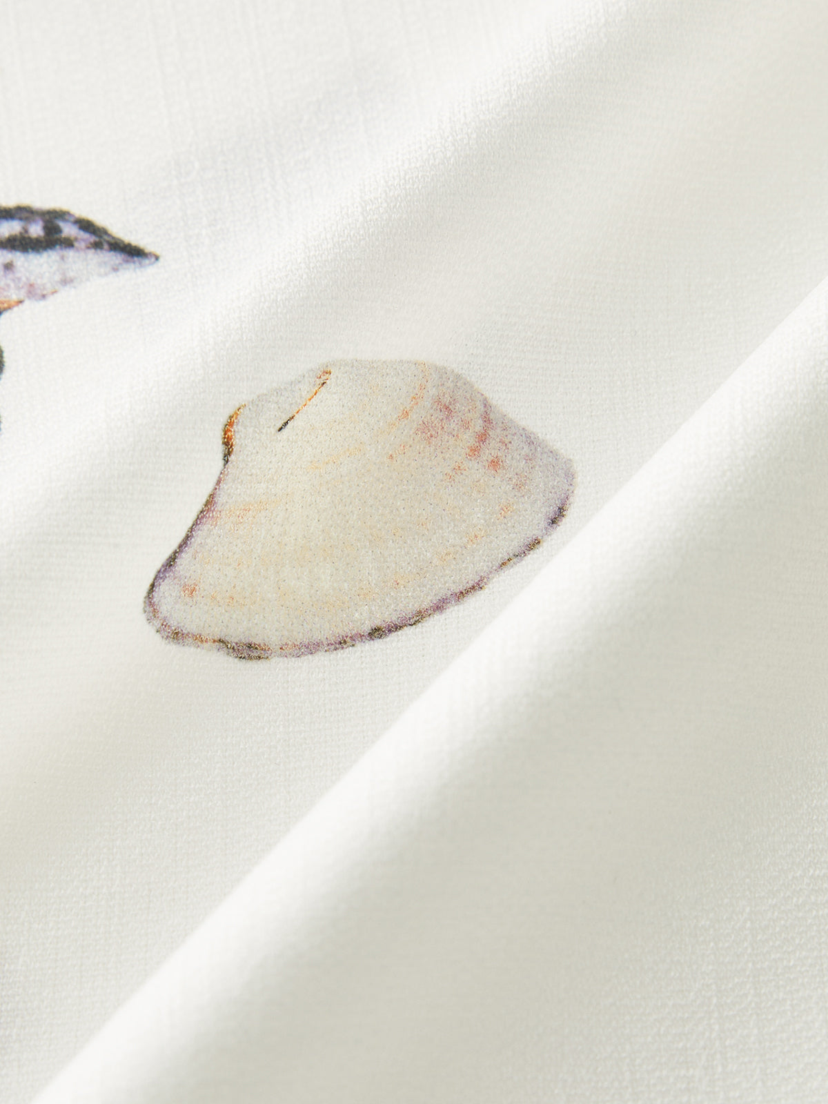 Belted Seashell Print Shorts Set