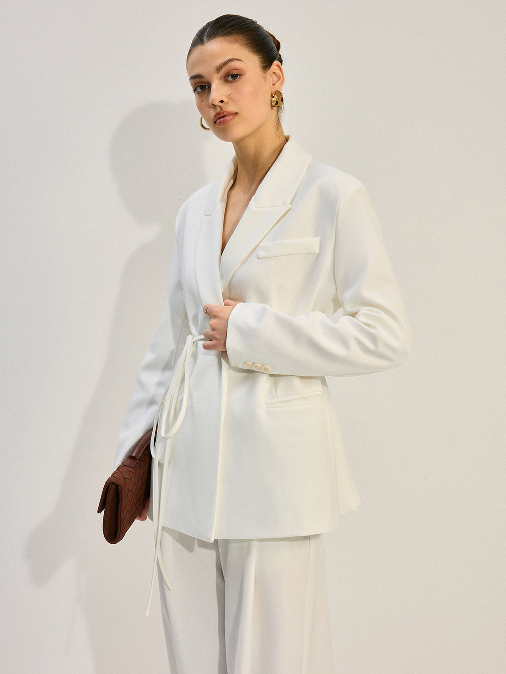 Oversized Blazer mit Gürtel