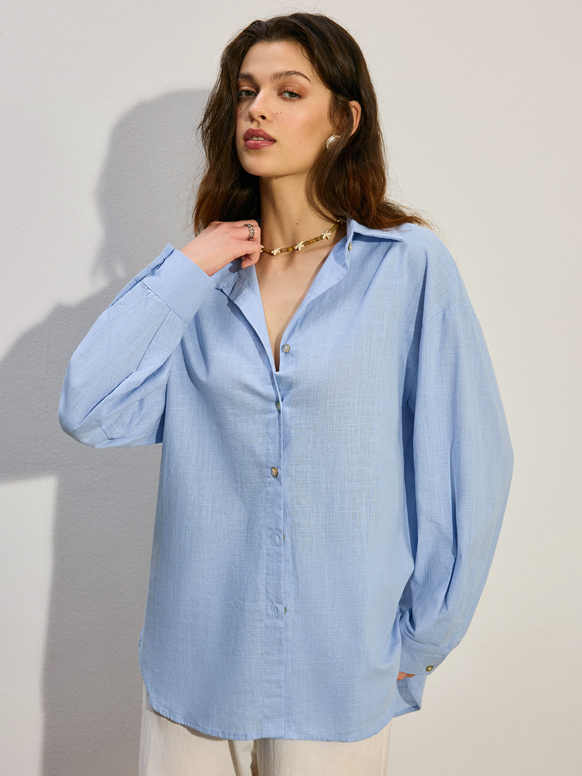 Chemise boutonnée oversize