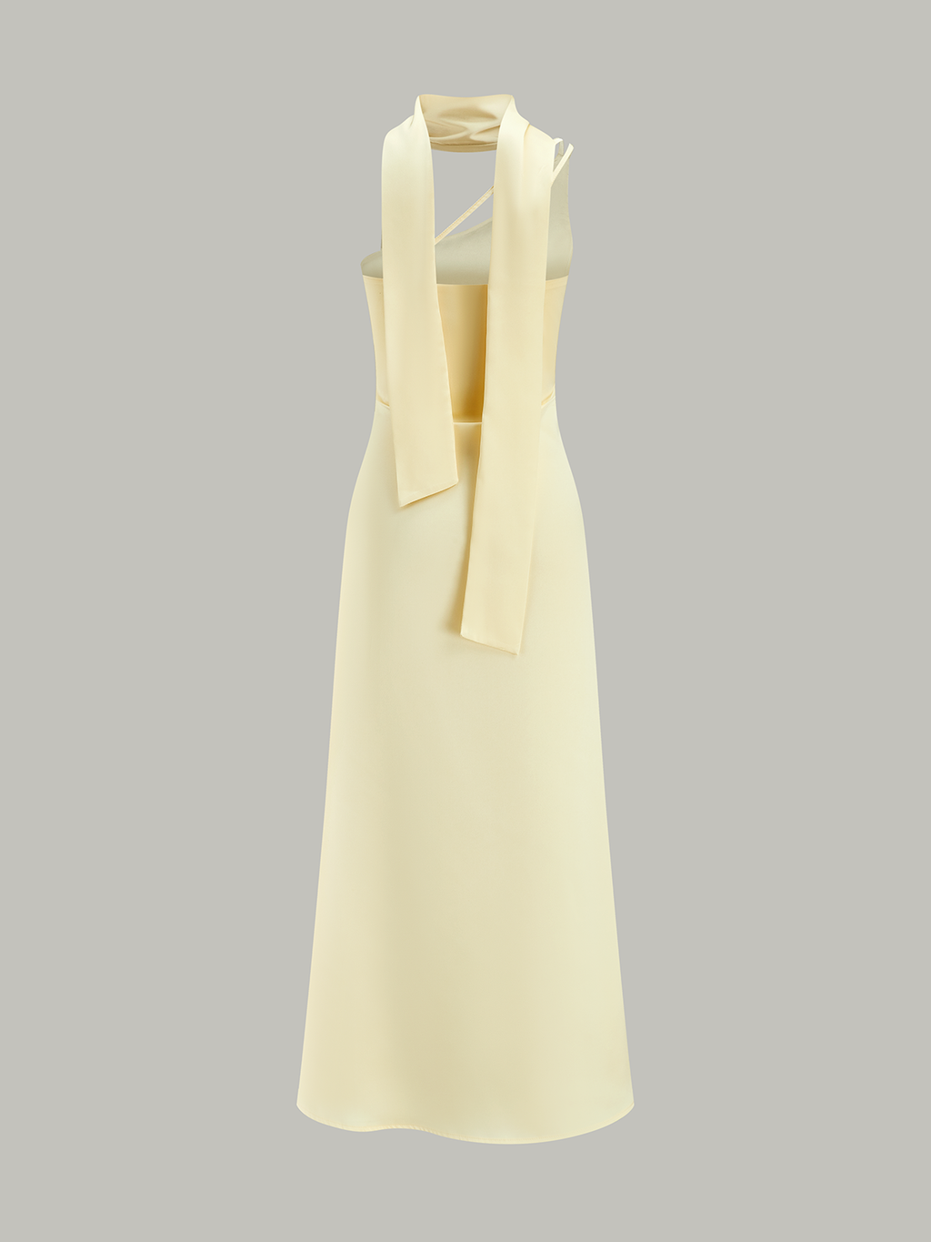 Robe midi asymétrique à une épaule