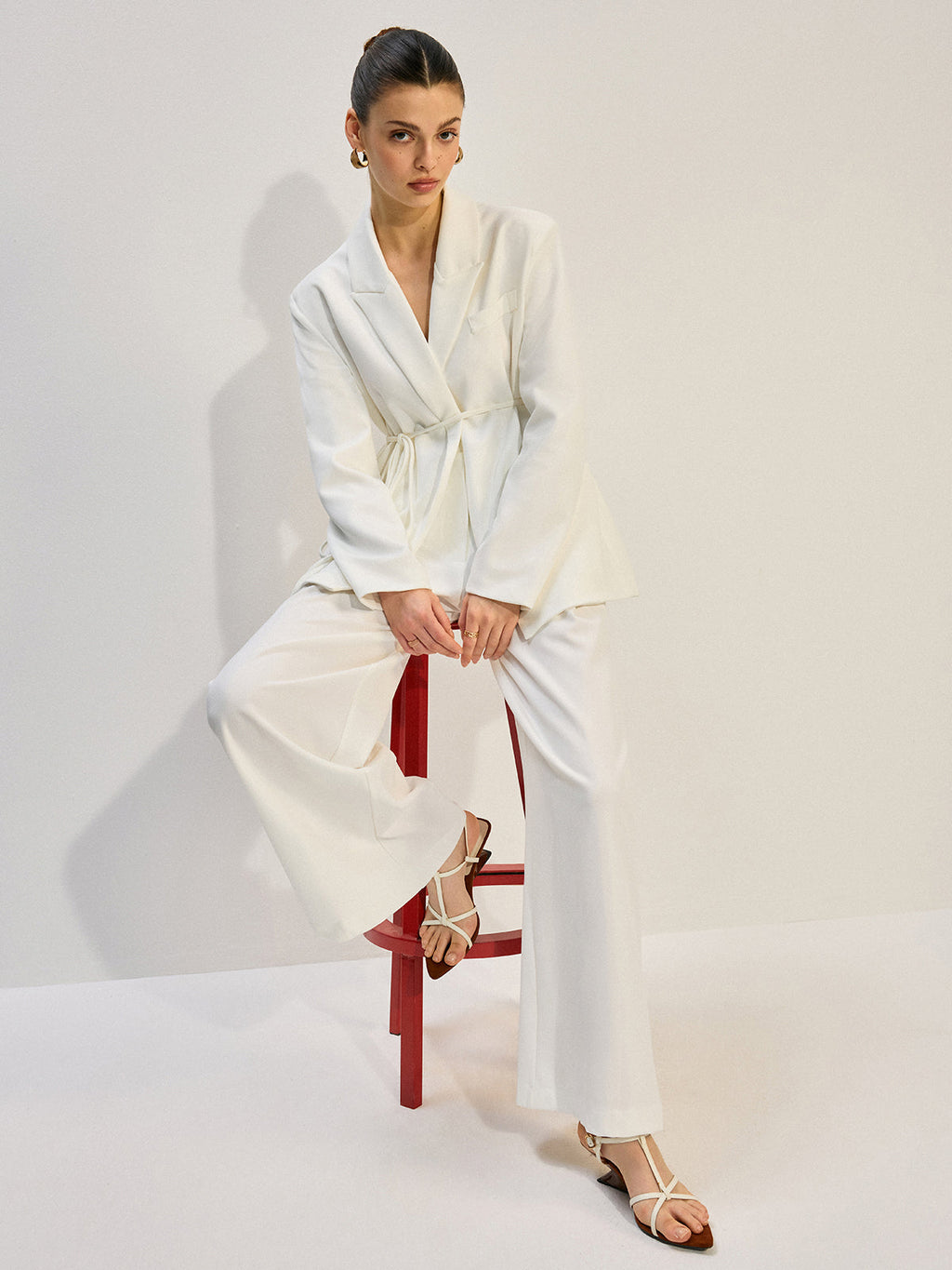 Oversized Blazer mit Gürtel