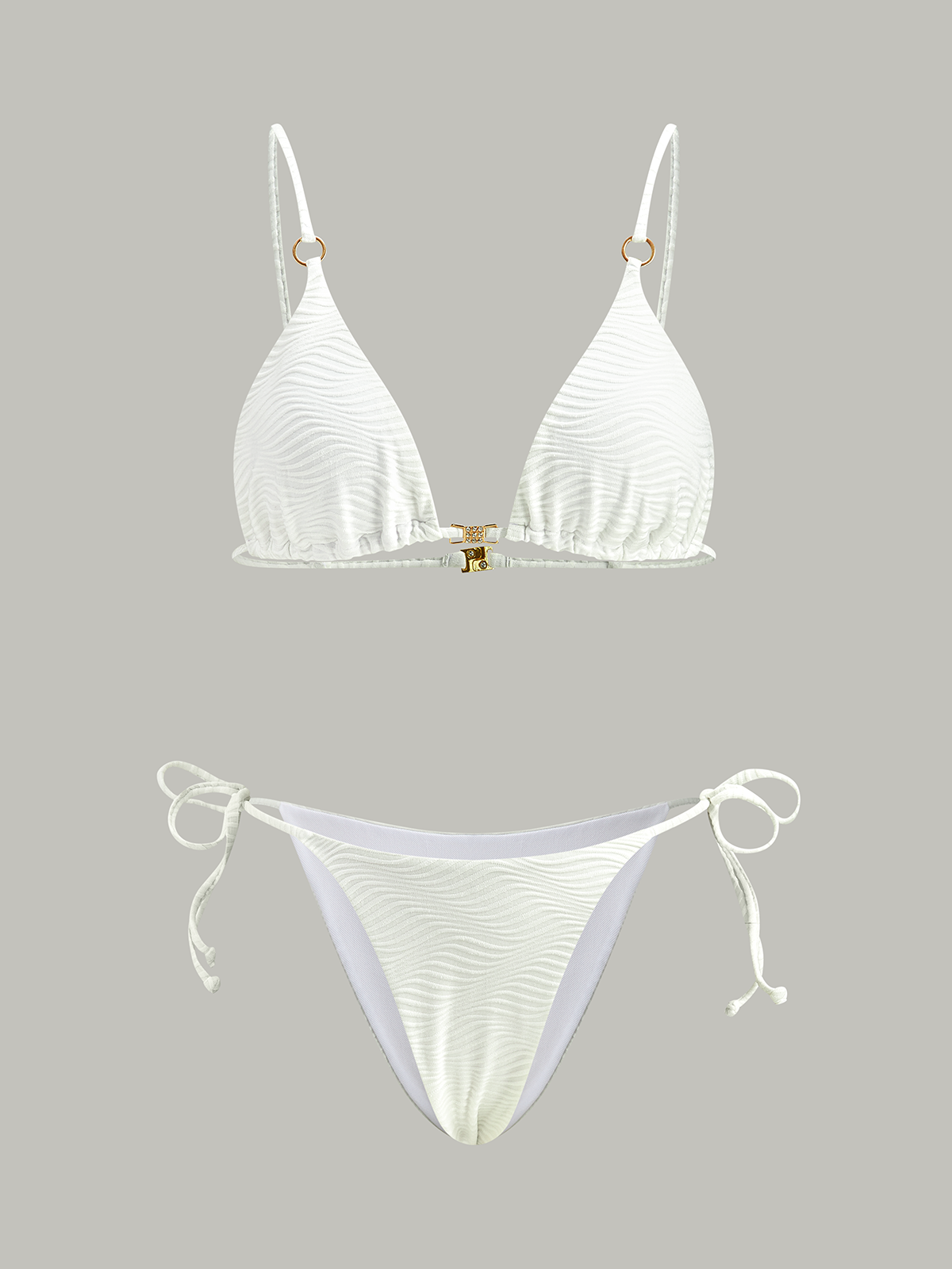 Strukturierter Bikini-Set