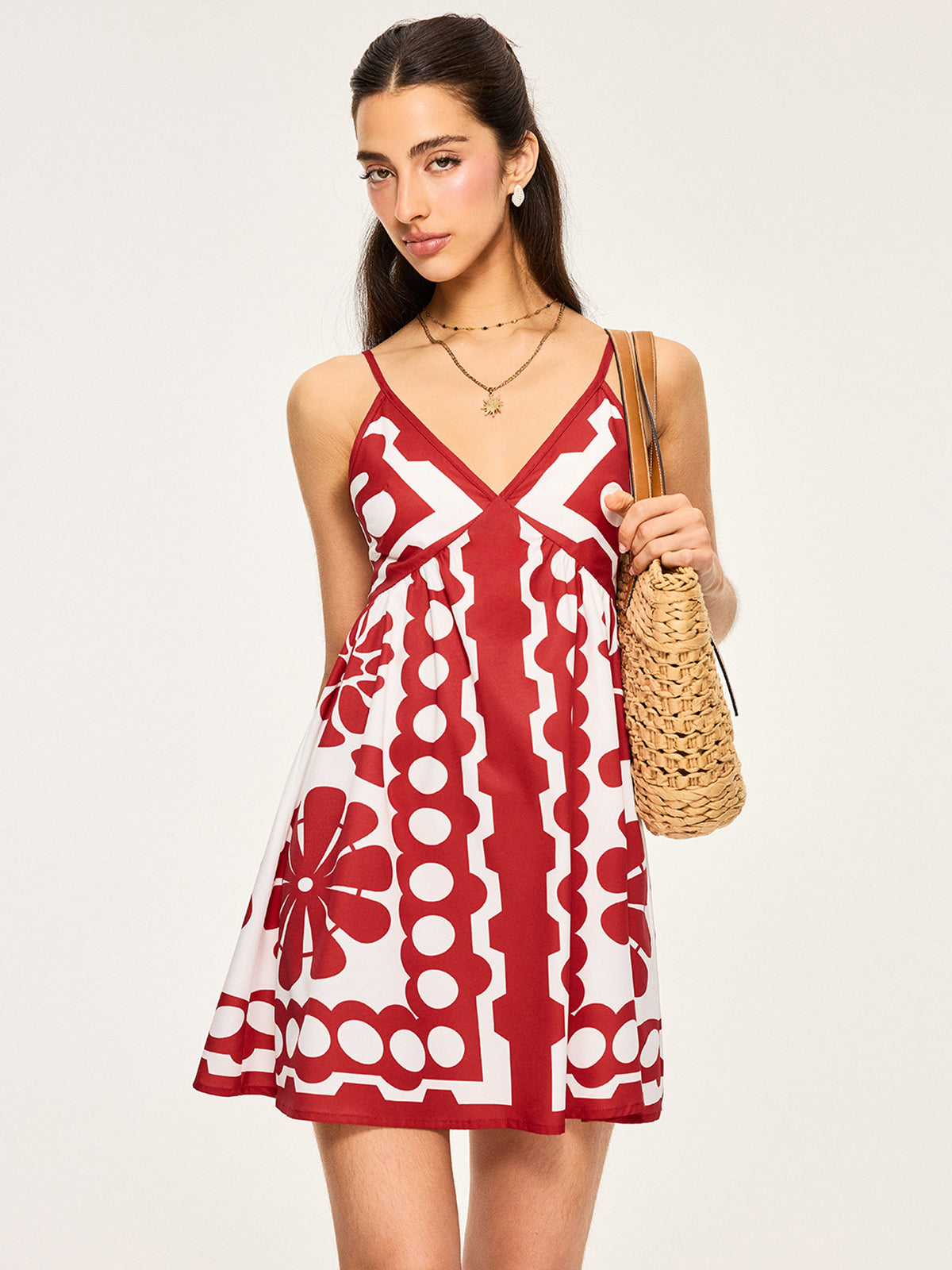 Blumenkleid mit Spaghettiträgern