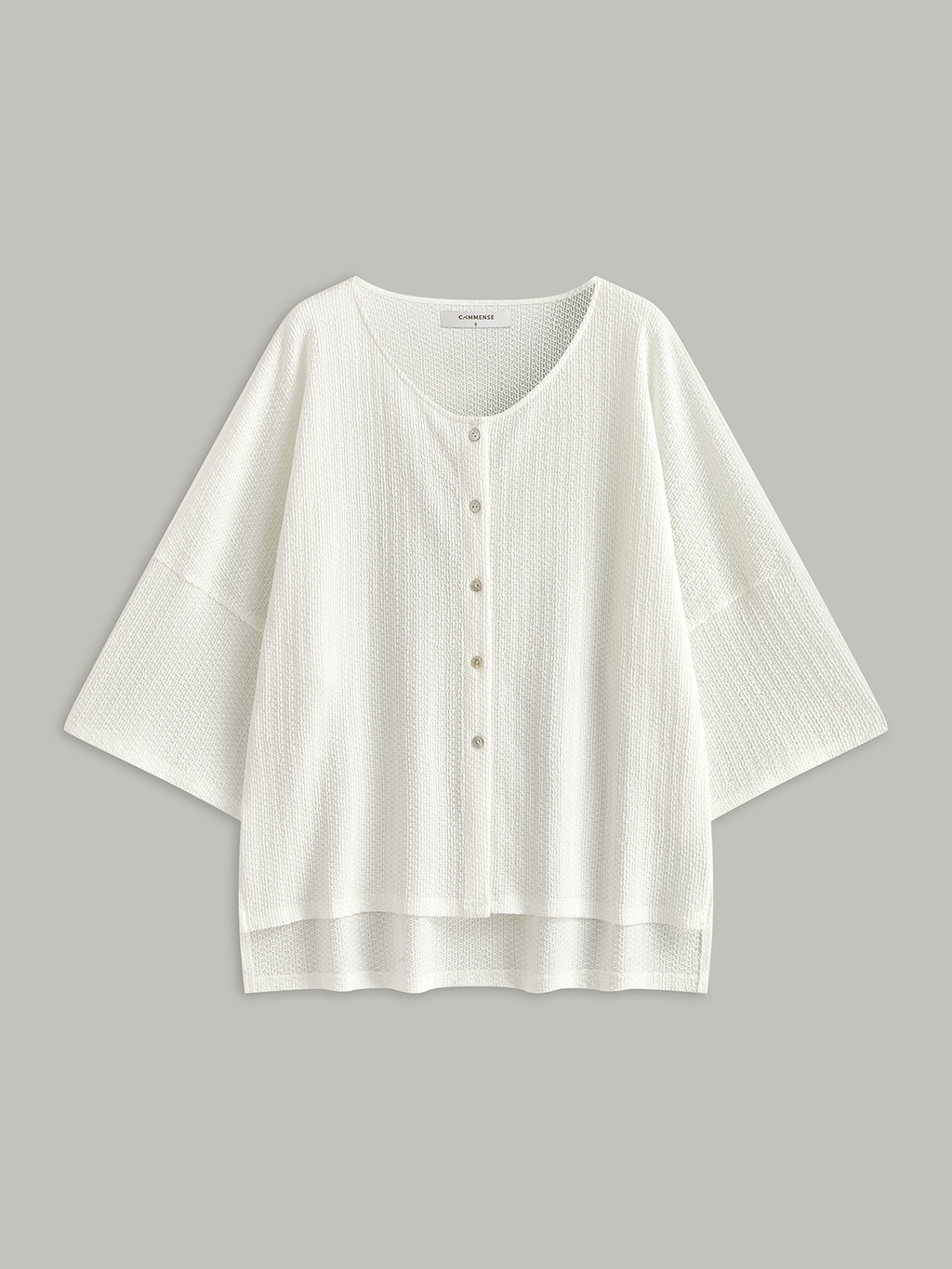 Ensemble short ample boutonné