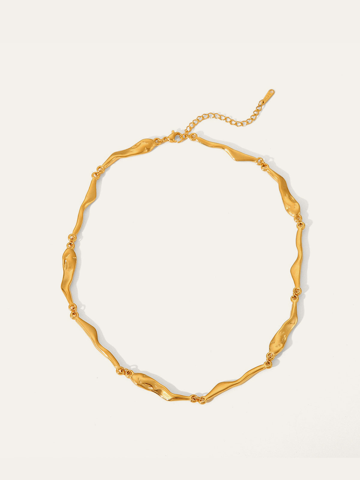 Goldene Statement-Kette mit unregelmäßigen Gliedern
