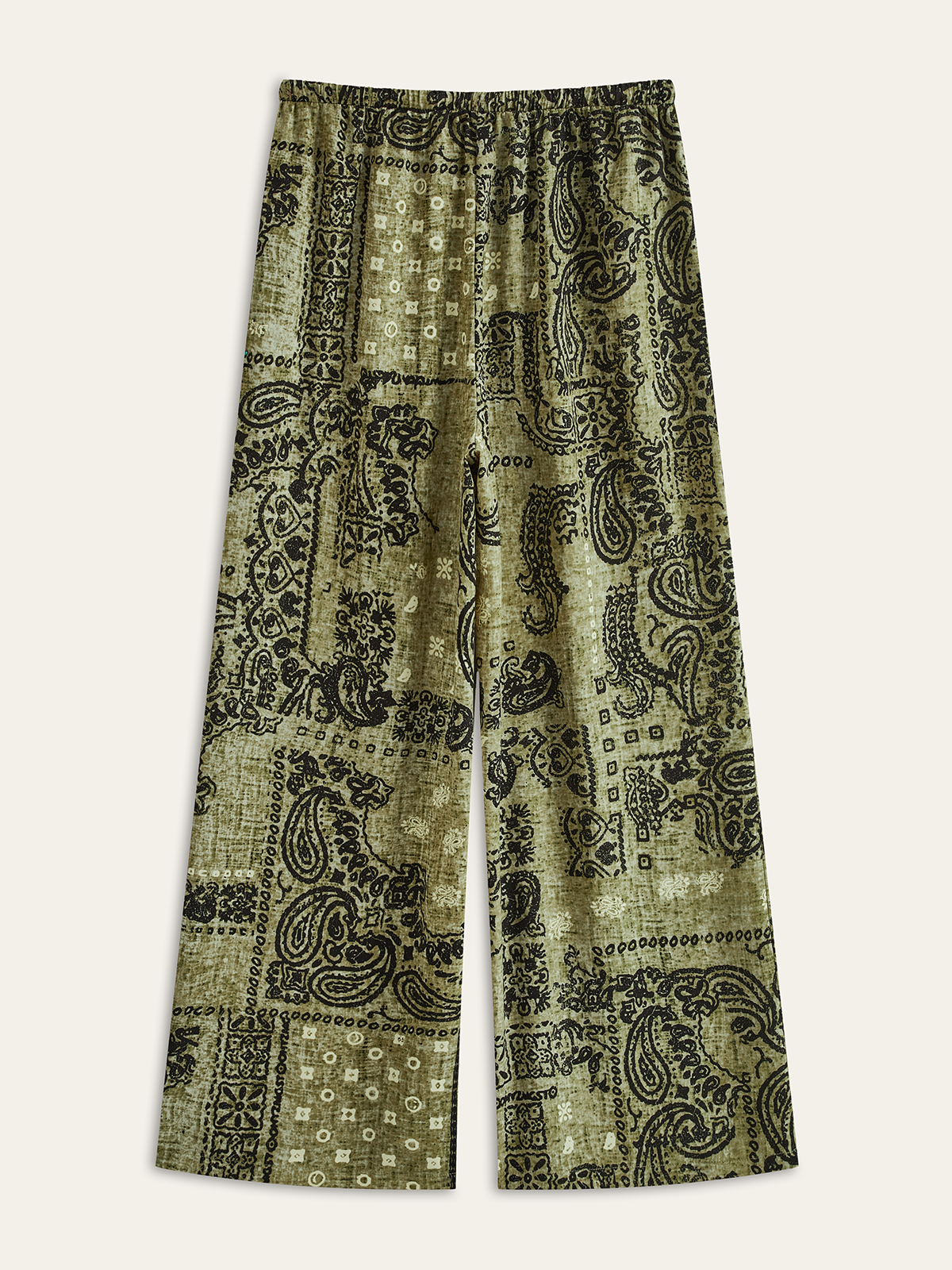 Hose mit weitem Bein und Paisley-Muster