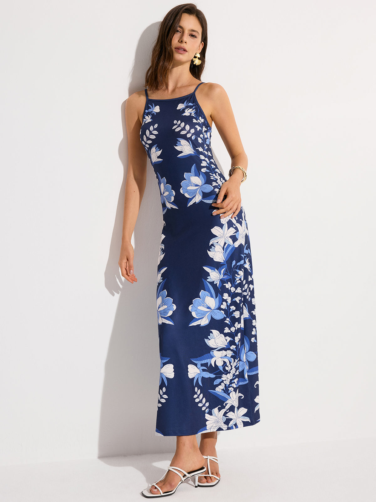Maxikleid mit Blumenmuster