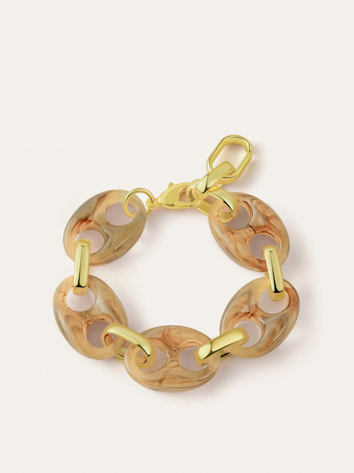 Bracelet à maillons en écaille de tortue 