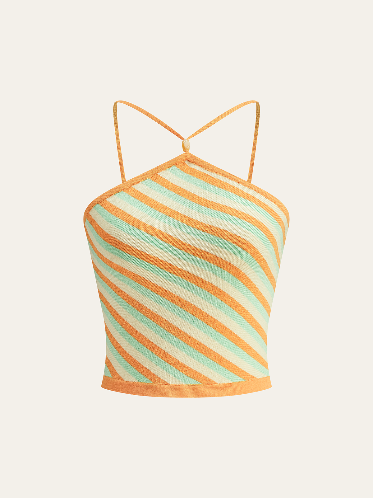 Striped Backless Tank Top