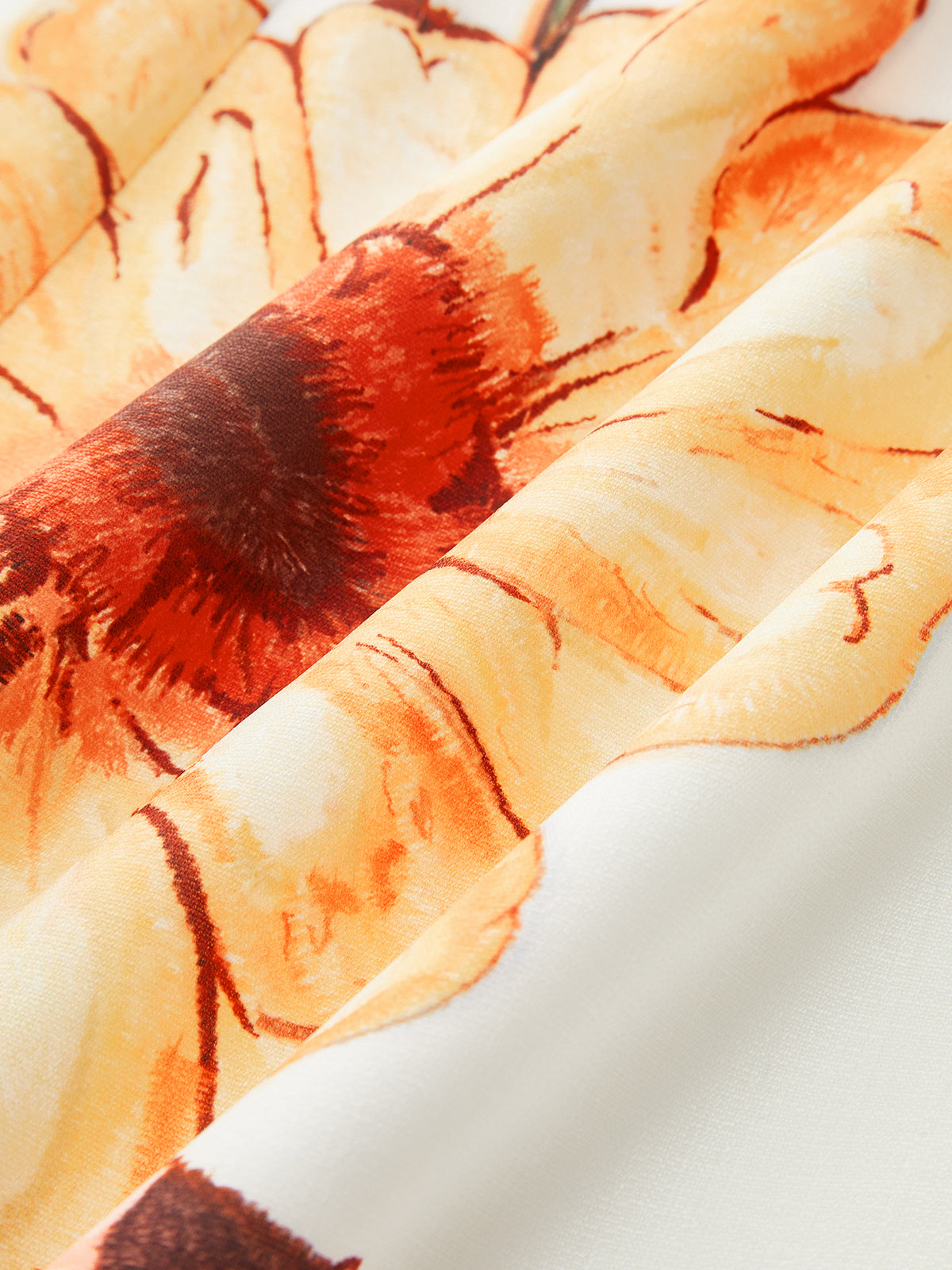 Robe longue dos nu à imprimé floral