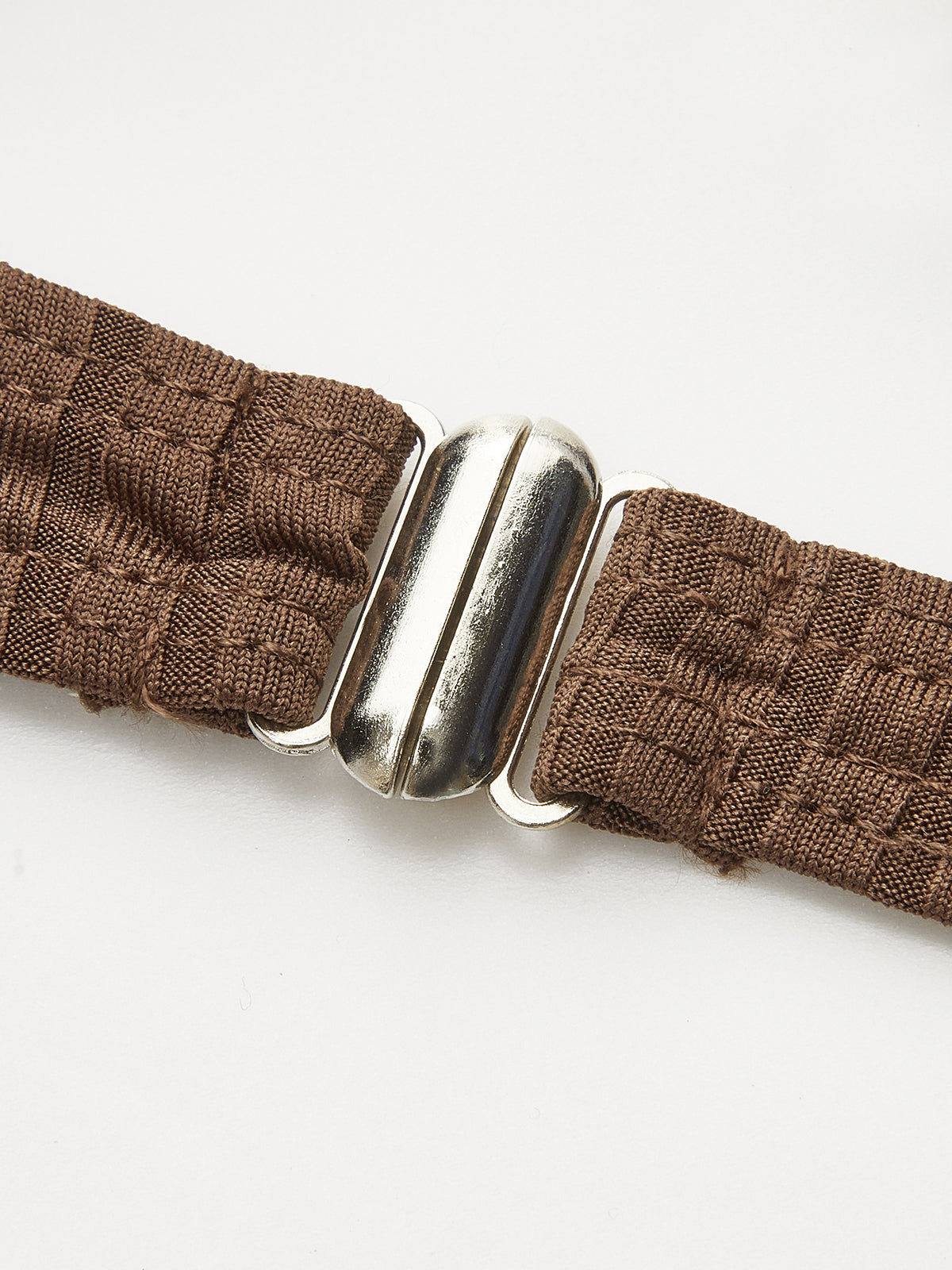 Geripptes Bikini-Set mit Rüschendetails