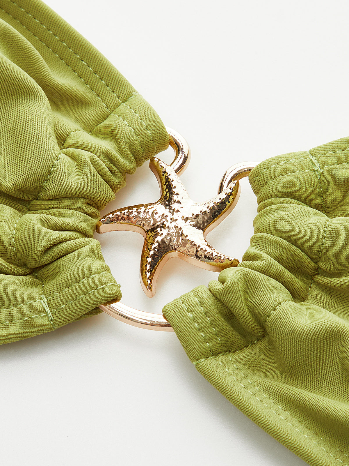 Tie-Back Metal Decor Bikini Set