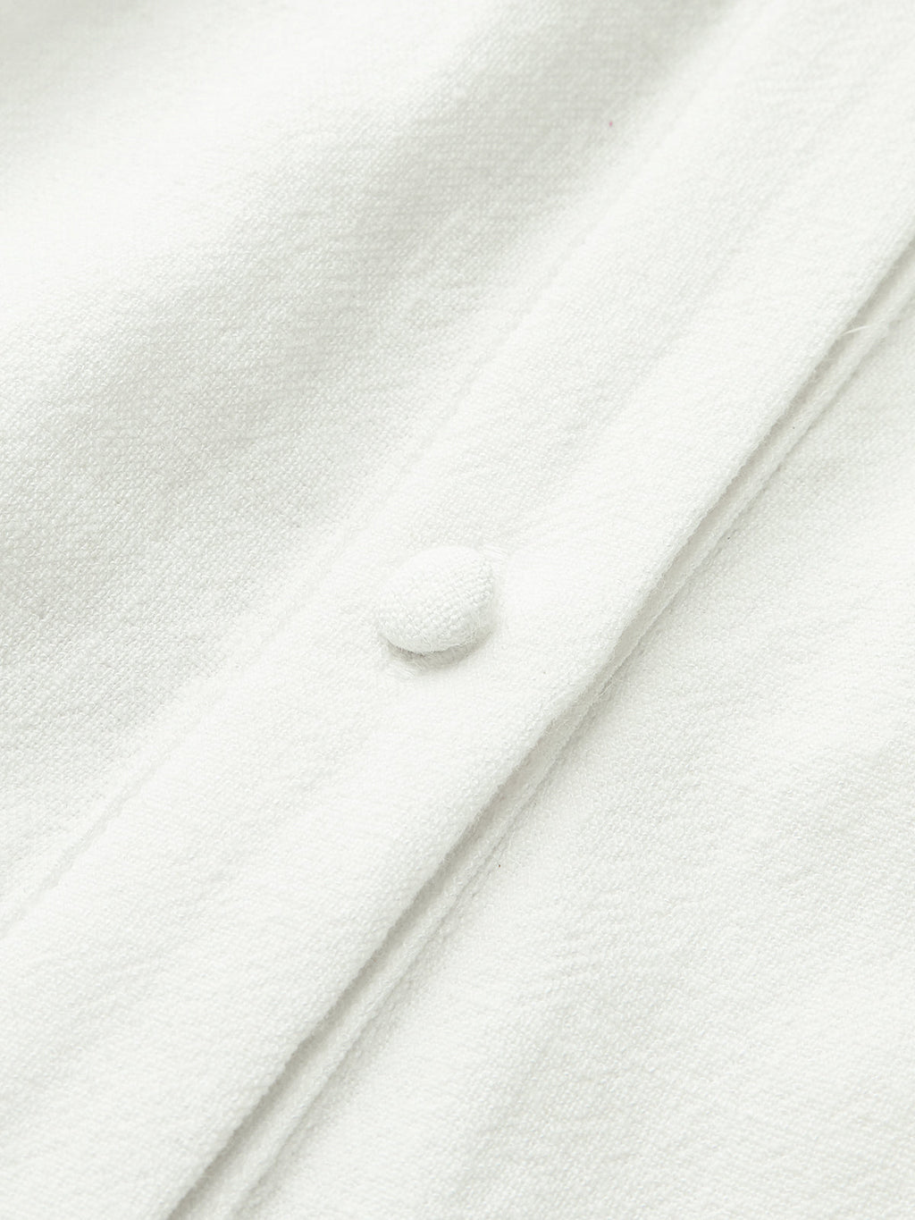 Leinen- & Baumwoll-Minikleid mit Gürtel und Stickerei