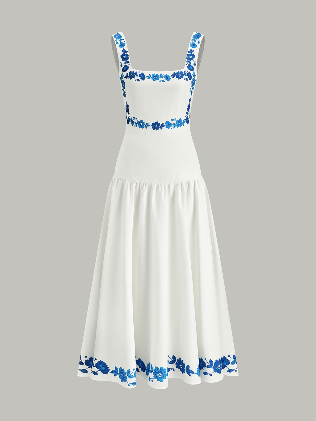 Midi-Kleid mit Schleife auf dem Rücken