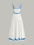 Midi-Kleid mit Schleife auf dem Rücken