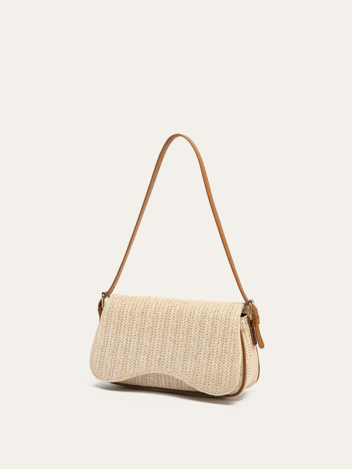 Sac à bandoulière en paille tressée