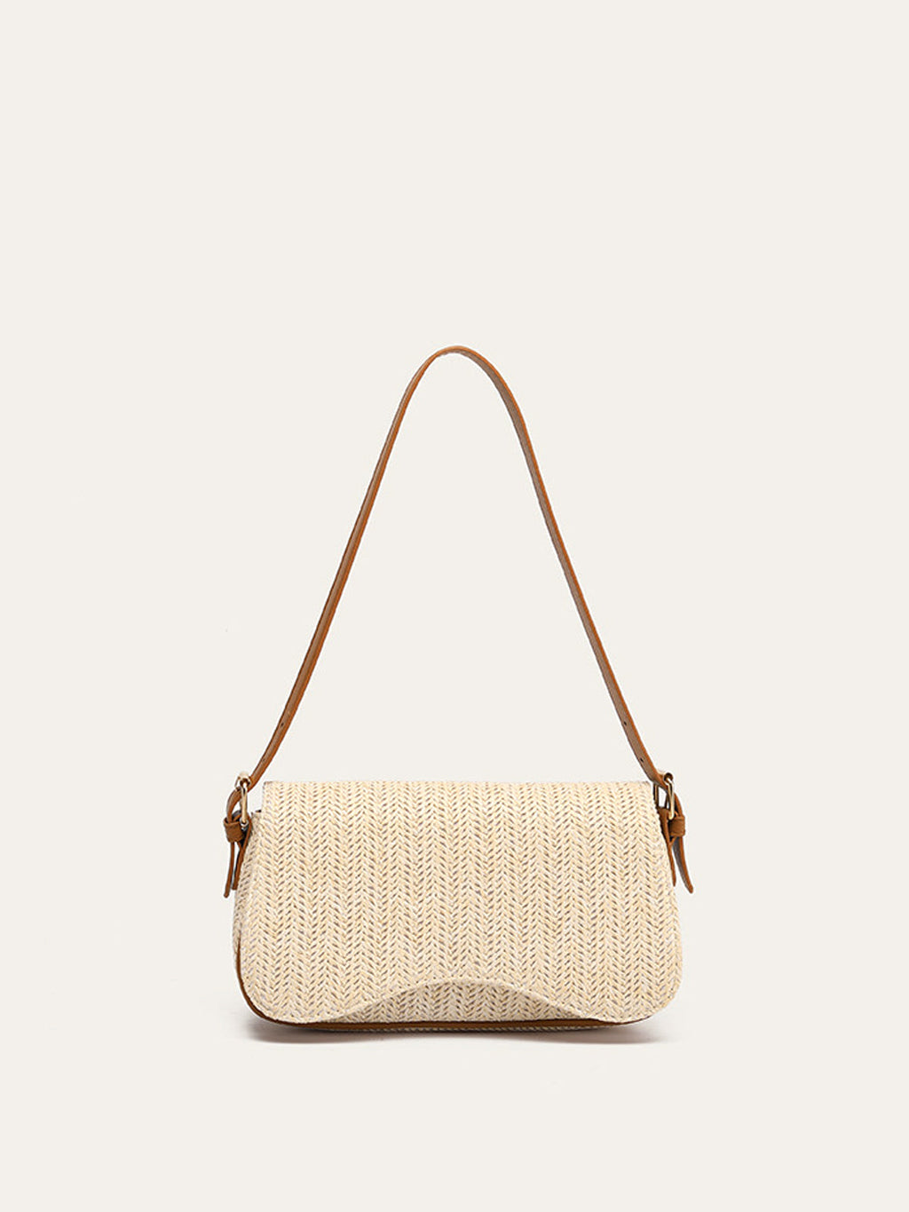 Sac à bandoulière en paille tressée