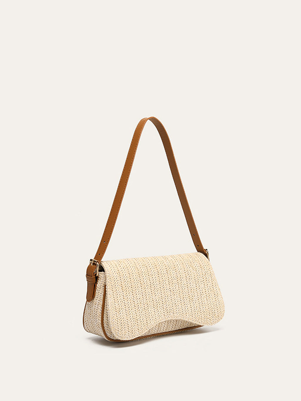 Sac à bandoulière en paille tressée