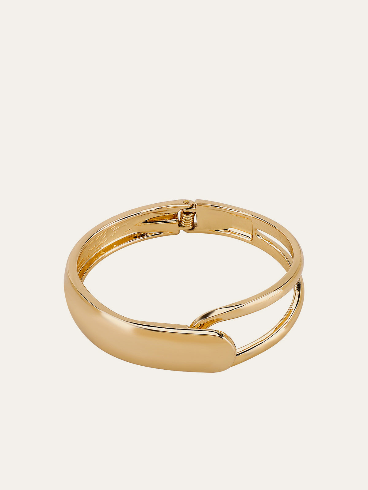 Bracelet manchette élégant doré