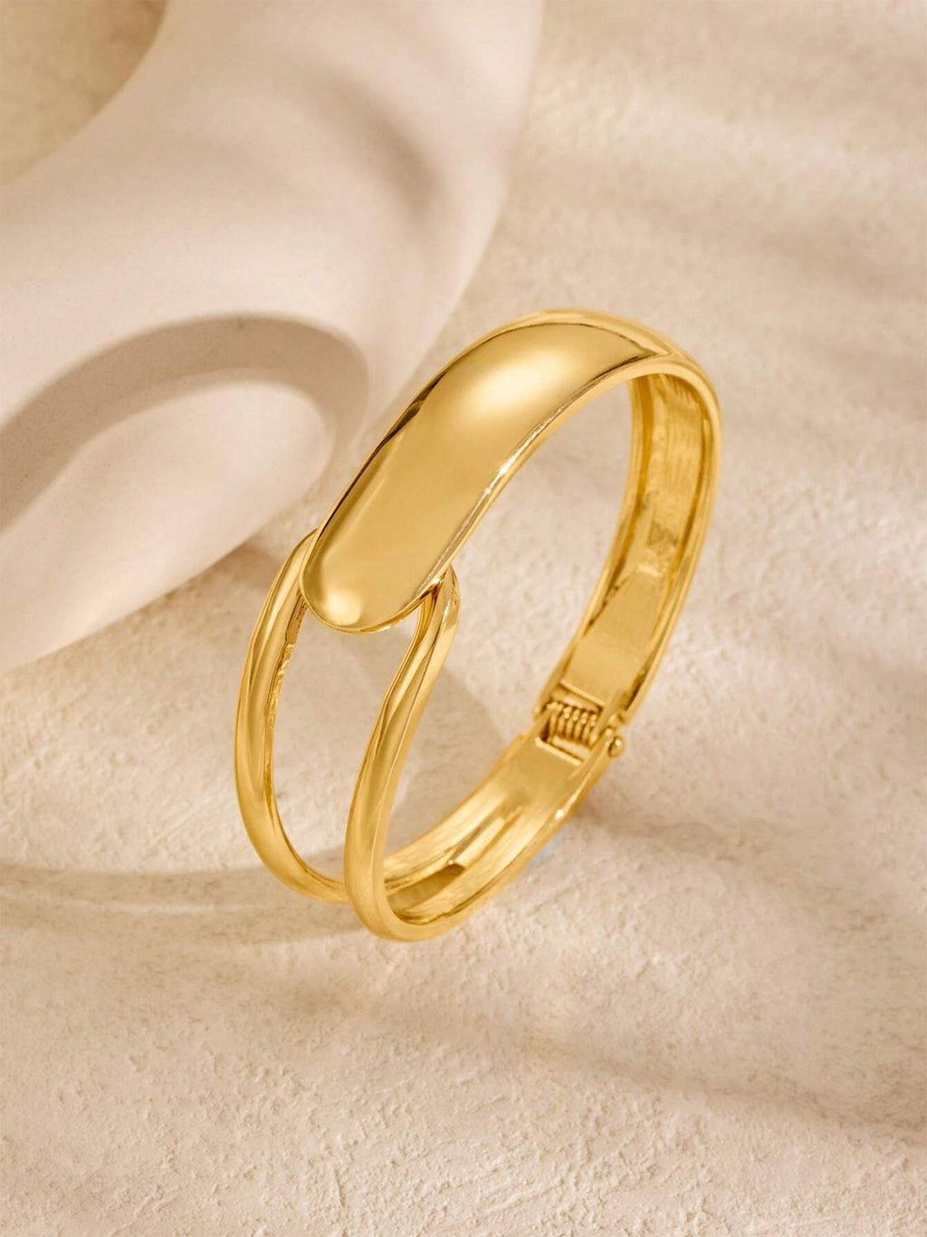 Elegant Gold-Tone Cuff Bracelet