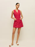 Cotton Buttoned Pockets Dress