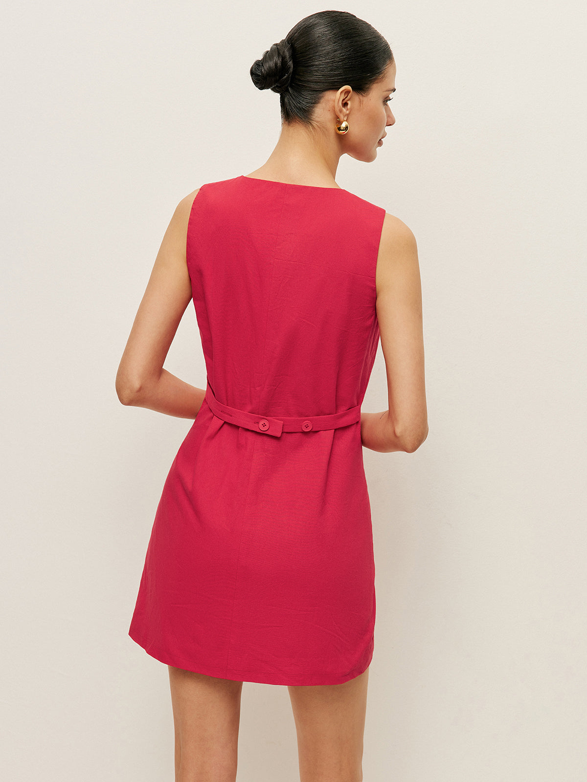 Kleid aus Baumwolle mit Knopfleiste und Taschen 