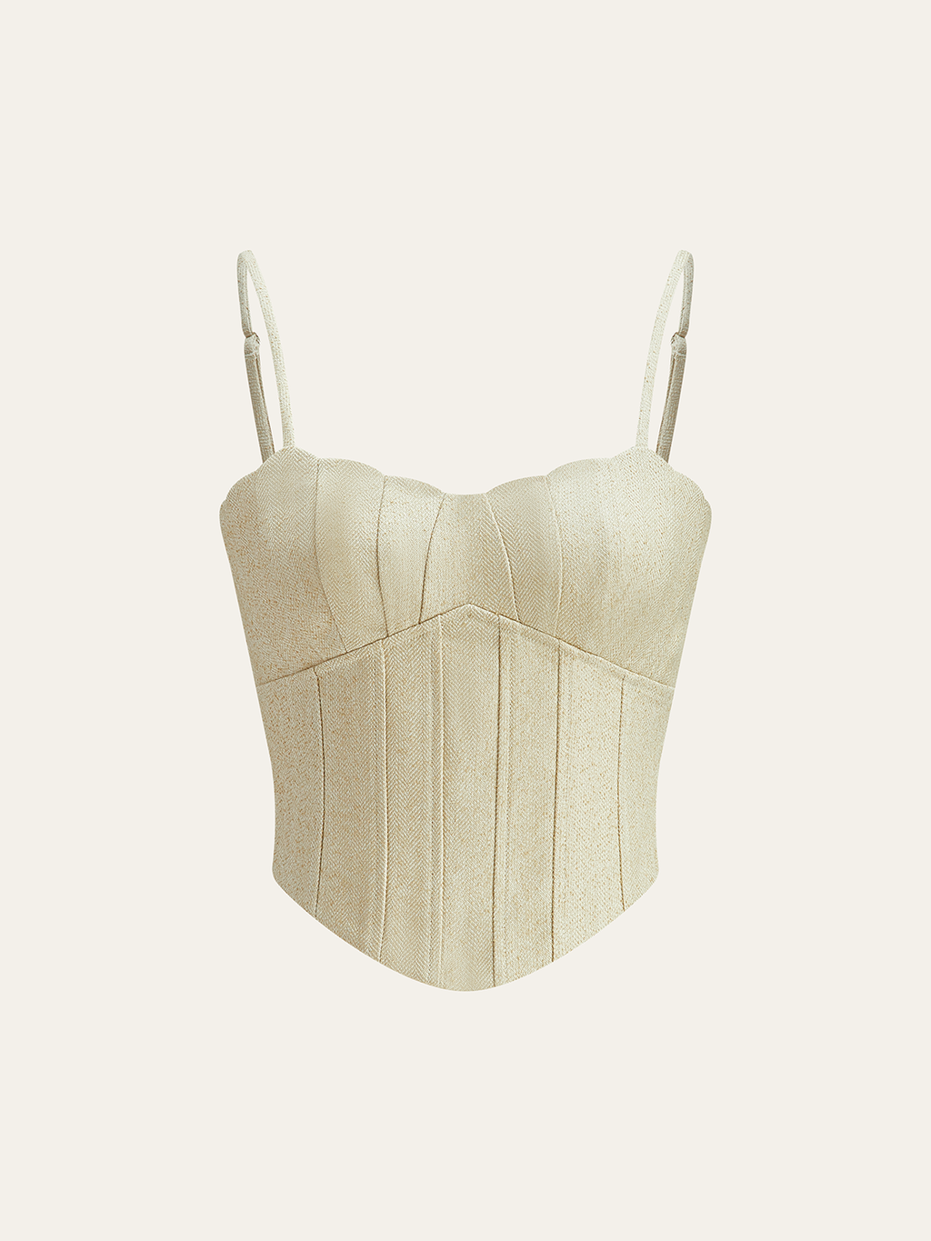 Haut Corset en Mélange de Coton