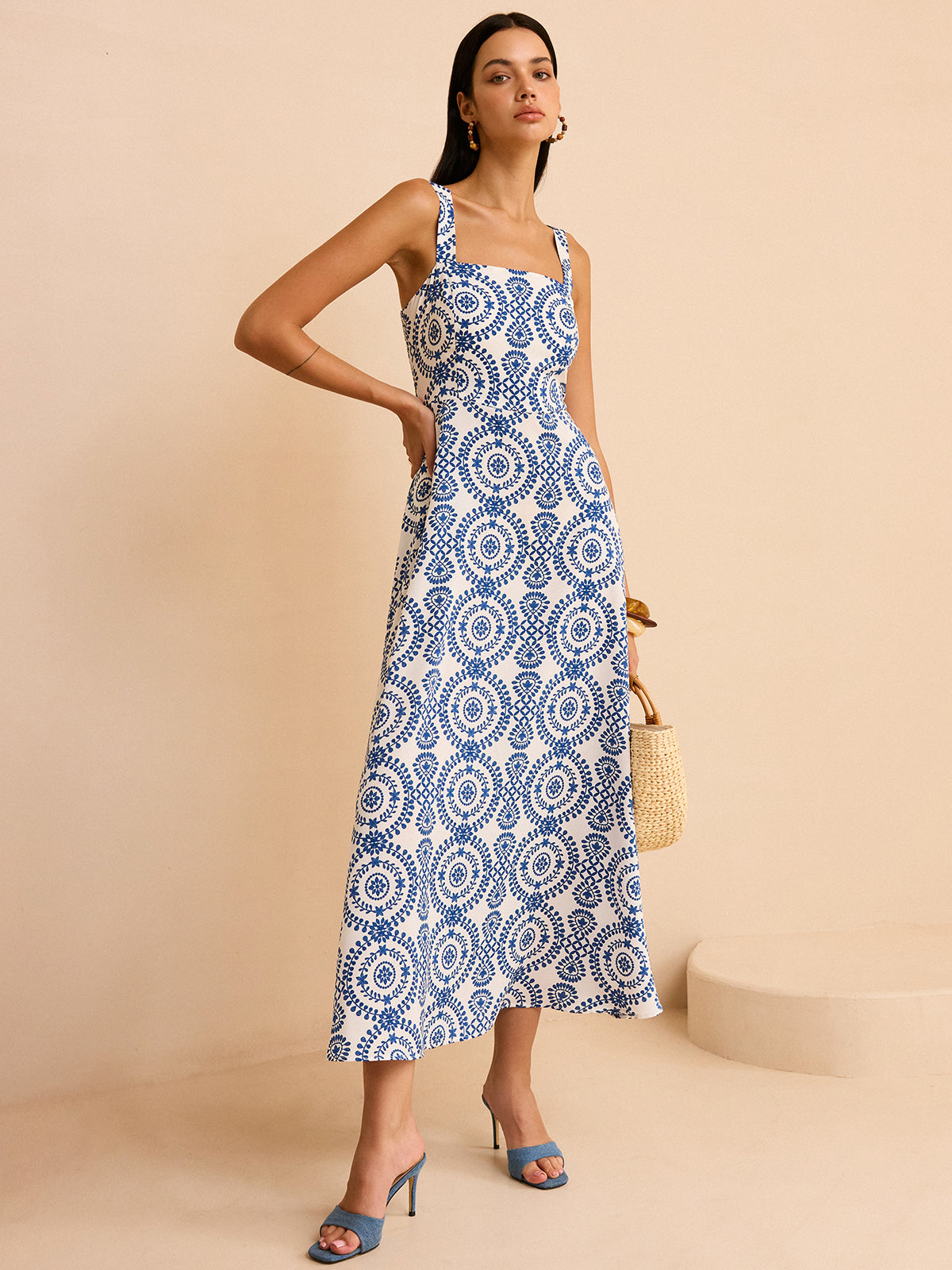Boho-Maxikleid mit Print 