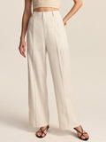 Pantalon en mélange Tencel-lin