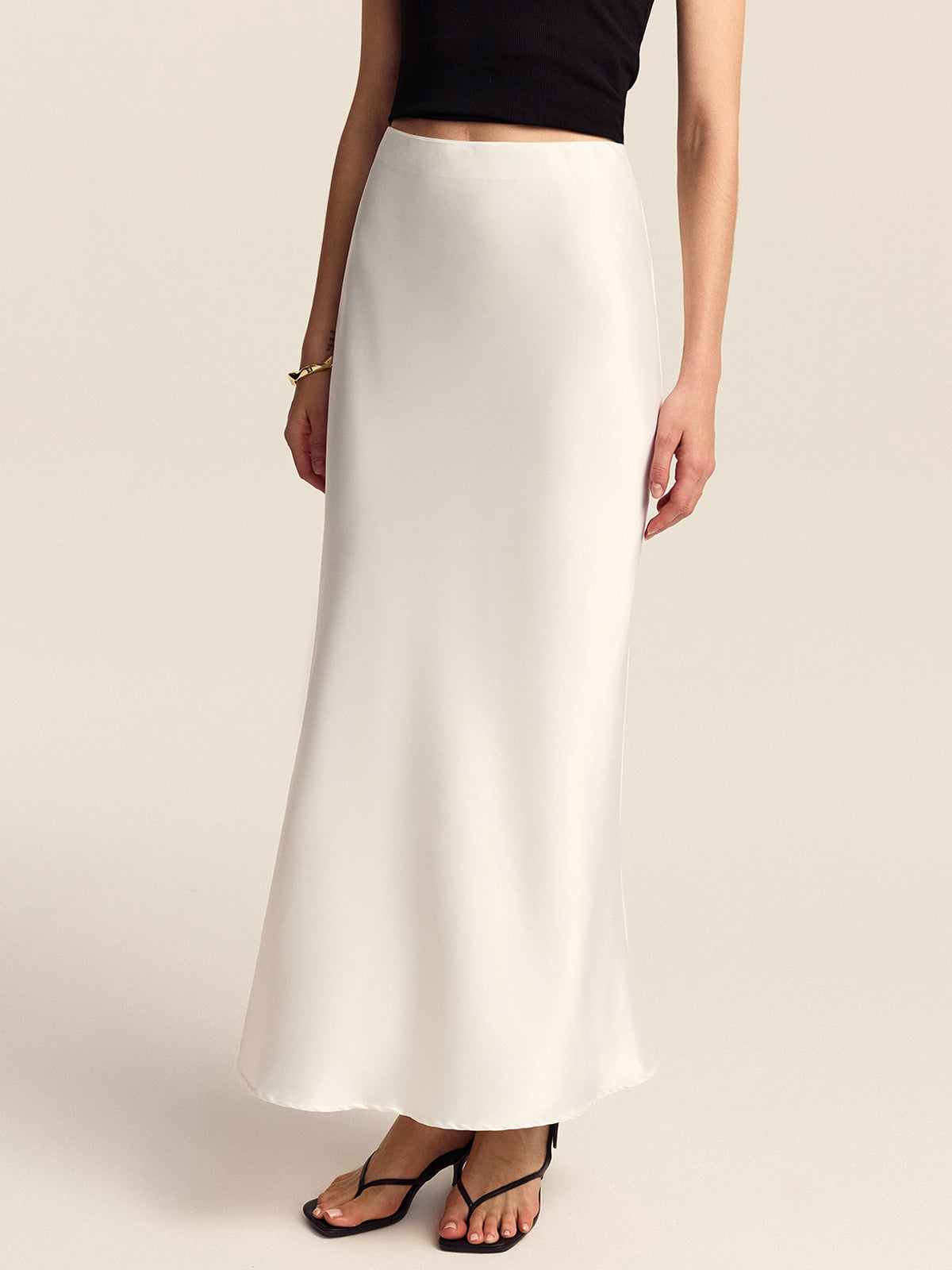 Satin-Meerjungfrauenrock Midi 