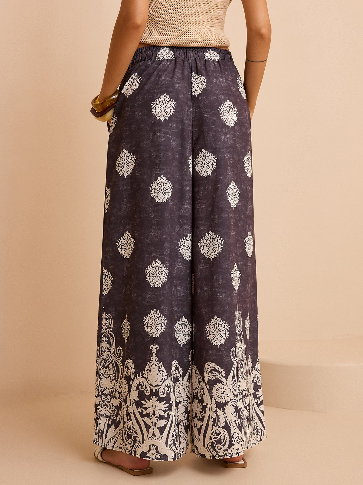 Bedruckte Marlenehose