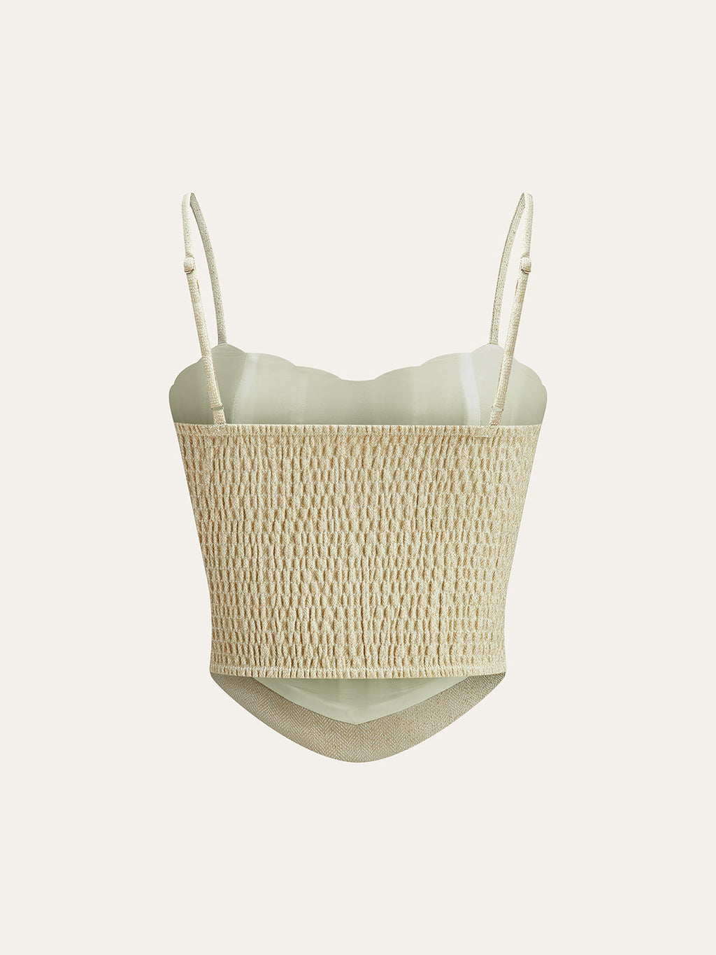 Haut Corset en Mélange de Coton