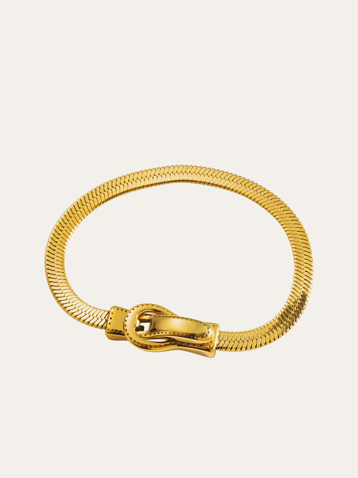 Bracelet style chaîne dorée