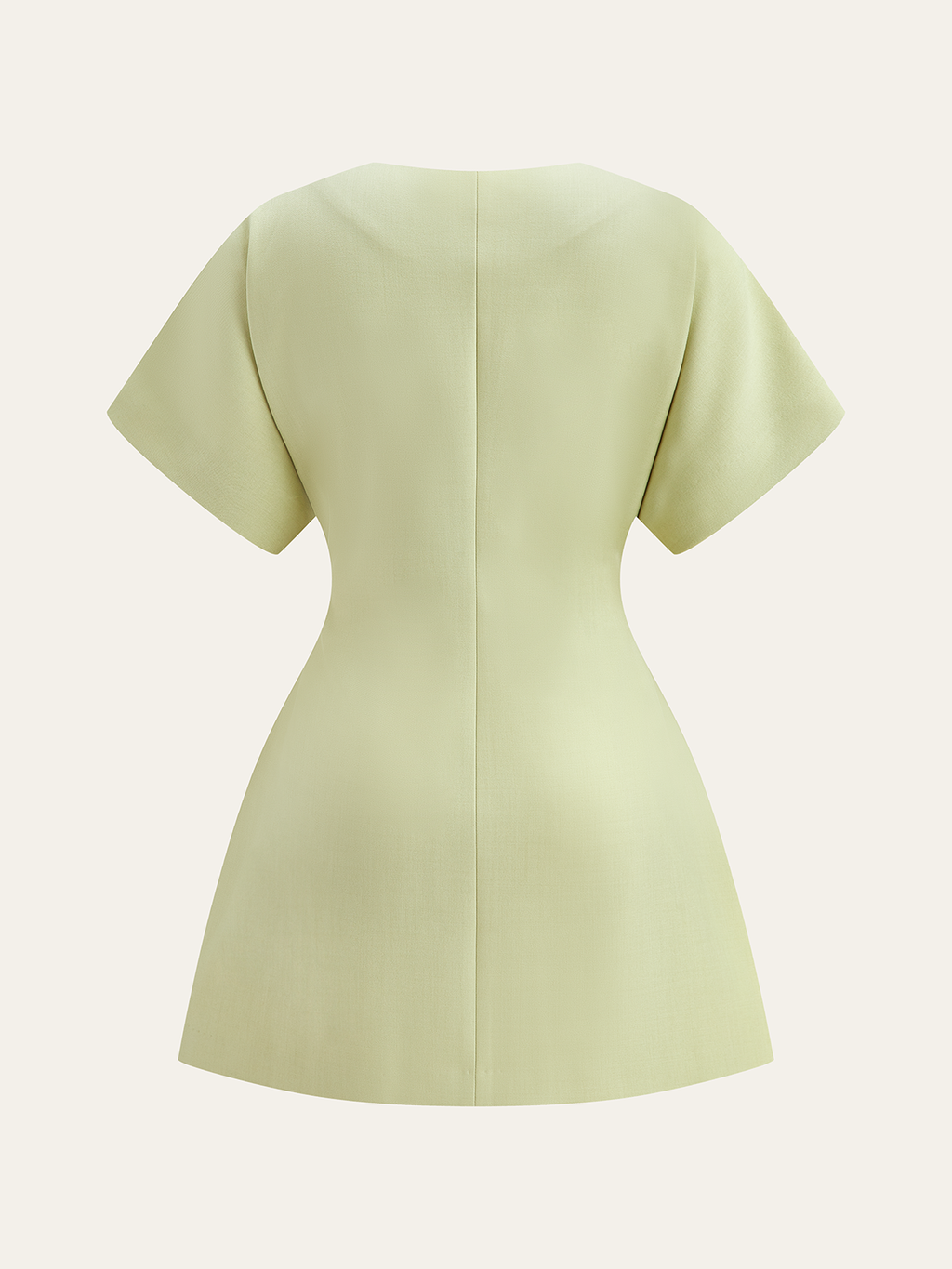 Kurzes V-Ausschnitt-Minikleid
