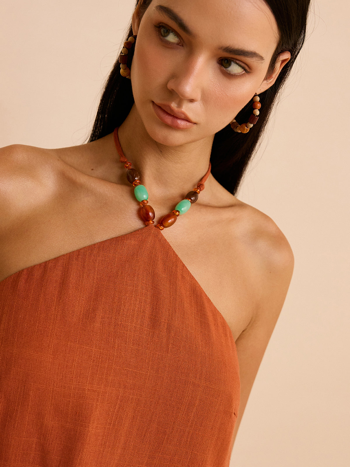 Linen & Cotton Halter Top